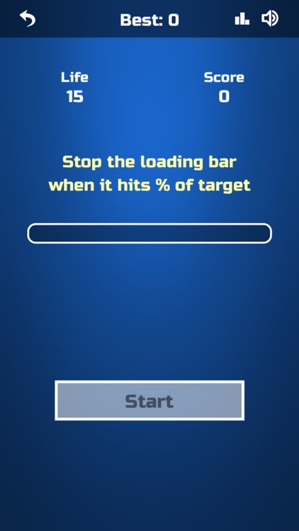 Tap the Loading Bar