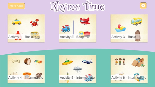 Montessori - Rhyme Time Learning Games f