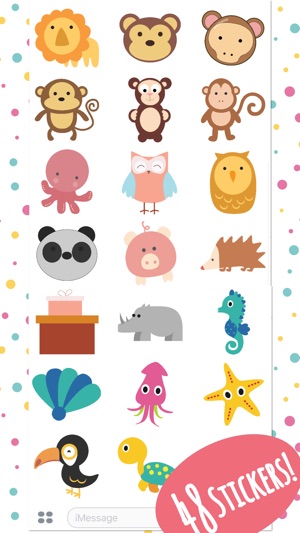 Super Cute Baby Animals Stickers(圖5)-速報App