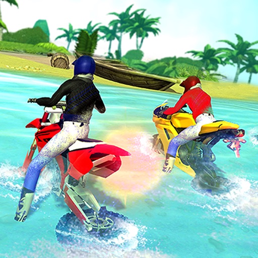 Real Water Surfer Sports Bike Stunts Simulator 18 icon
