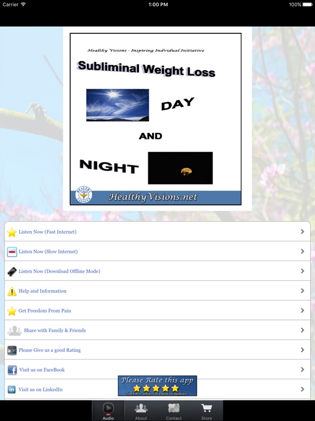 Subliminal Weight Loss Day for iPad