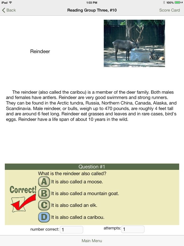 Reading Comprehension: Animals, Grades 3-4(圖3)-速報App