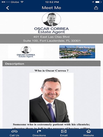 Oscar Correa Real Estate screenshot 2
