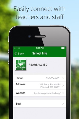 Pearsall ISD screenshot 2