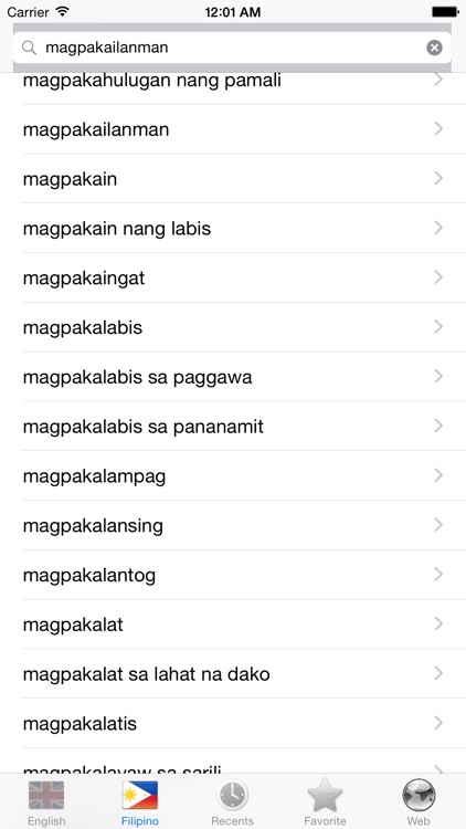 English Filipino best dictionary translator screenshot-3