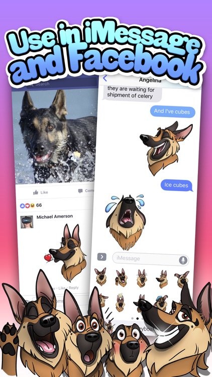 GSDmoji German Shepherd screenshot-3