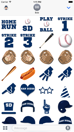 San Diego Baseball Stickers & Emojis(圖4)-速報App