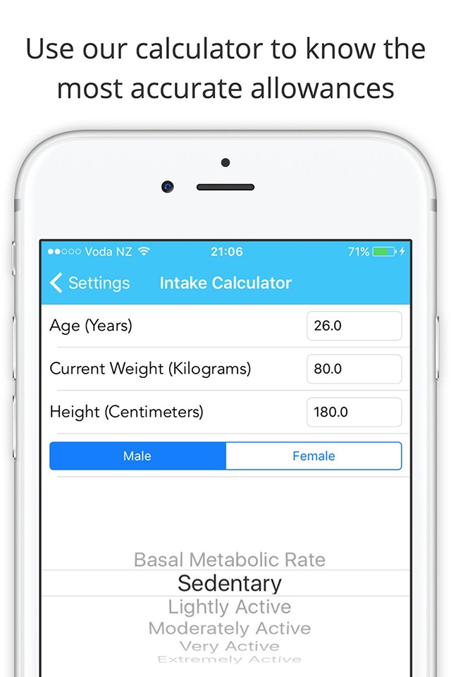 5:2 Fast Diet Calculator, Tracker & Planner screenshot 2