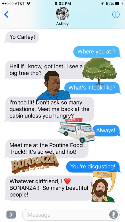 The Official Bonanza Campout Sticker App