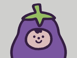 Gifted with legs at birth, Eggby the Eggplant tries to make the most out of every situation, while leaving some time on the side to have fun