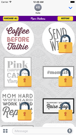 Mom Stickers for iMessage(圖3)-速報App