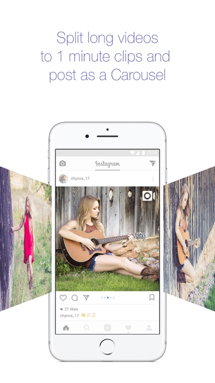 1min+ Split long videos to Carousel for Instagram