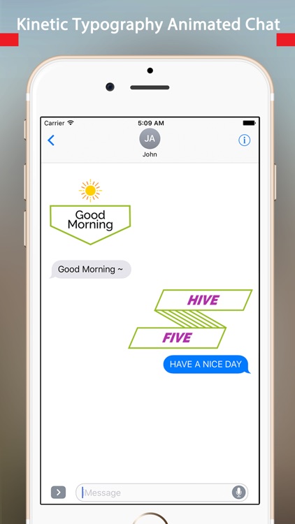 TypoChat -Minimal Animated Typography Chat Message