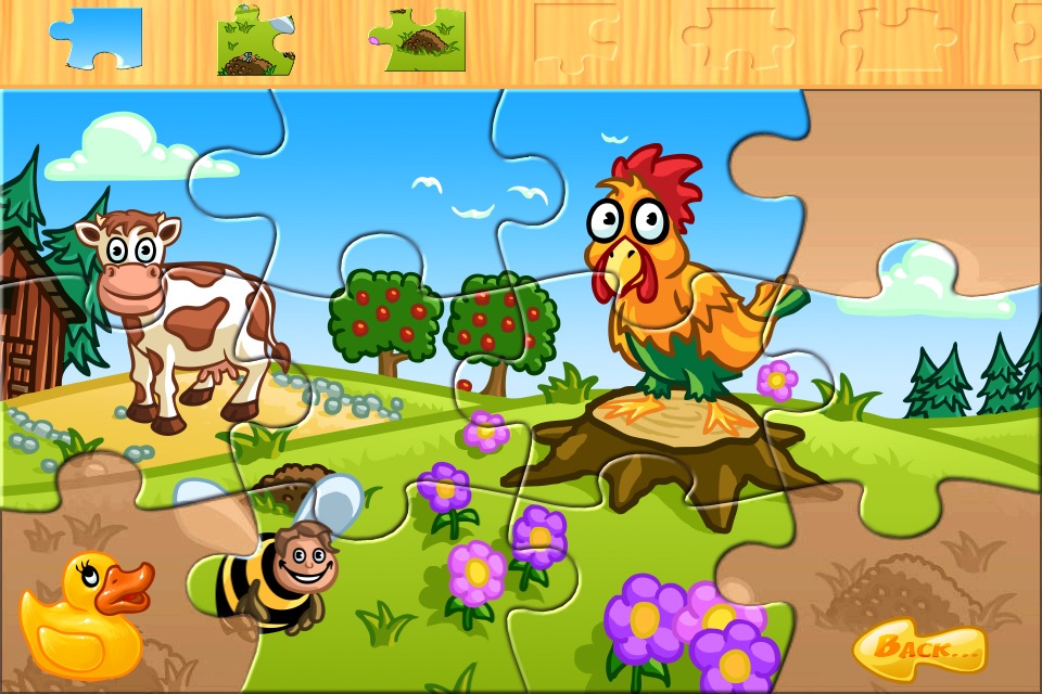 A farm animal jigsaw puzzle screenshot 4