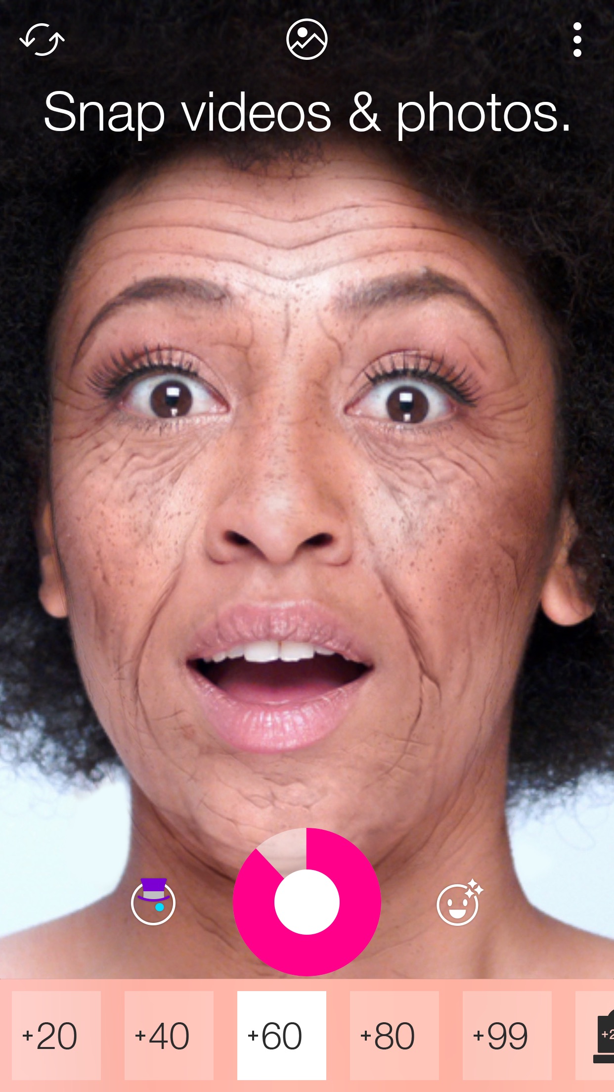 Screenshot do app Oldify - Old Face App