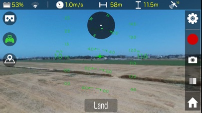 Drones Controller Bebop Screenshot on iOS