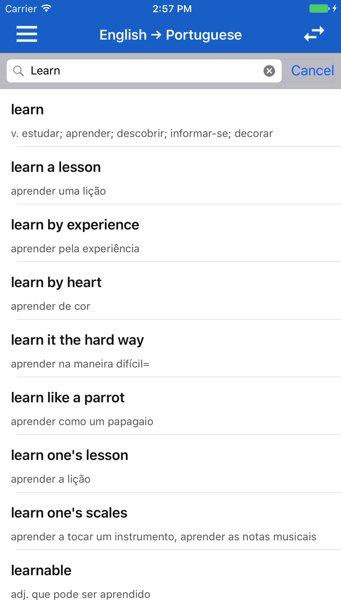 English Portuguese Dictionary