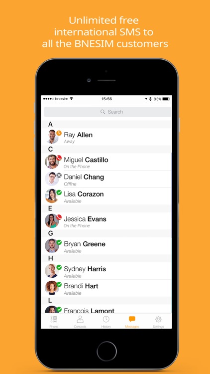 BNESIM International Voip calls, Free Roaming, DID screenshot-4