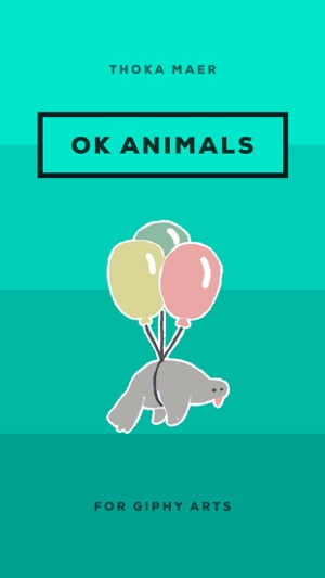 OK Animals. Animated Stickers by Thoka M