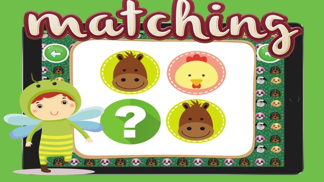 Animals Face Cards Matching Easy Fun Games(圖2)-速報App