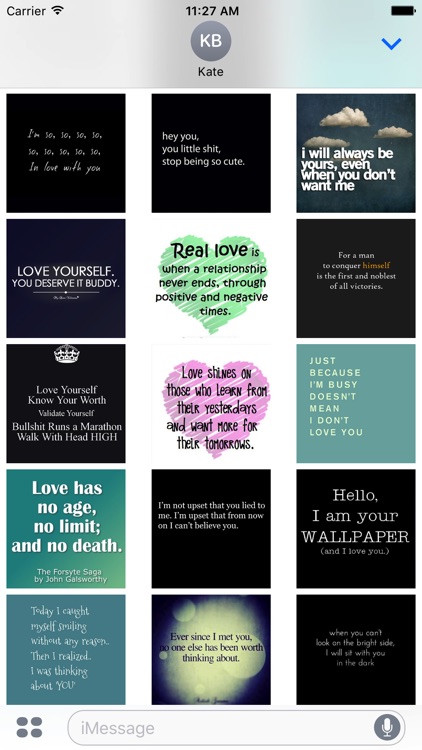 Animated Love Quotes Sticker Pack for iMessage