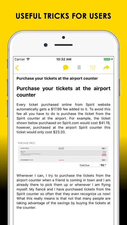 GuideBook for Spirit Airlines