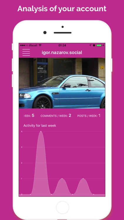 Analytics for Instagram - Followers, Likes, Report