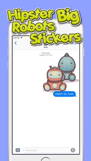 Hipster Big Robots Stickers(圖2)-速報App