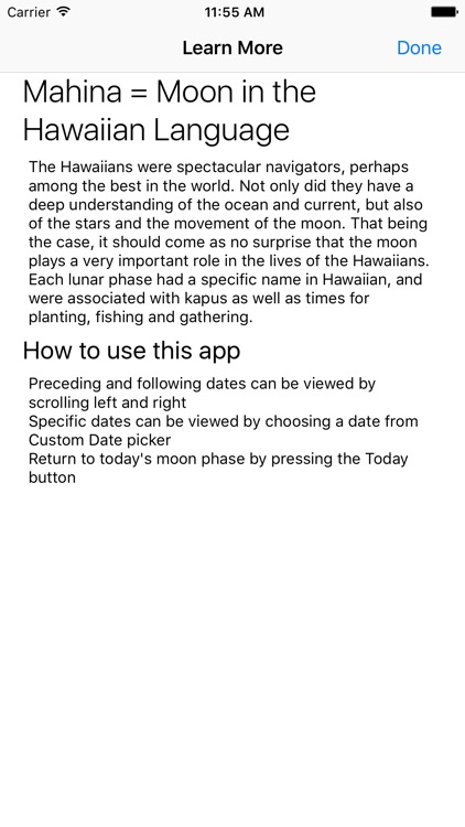 Mahina Hawaiian Moon Calendar screenshot-3