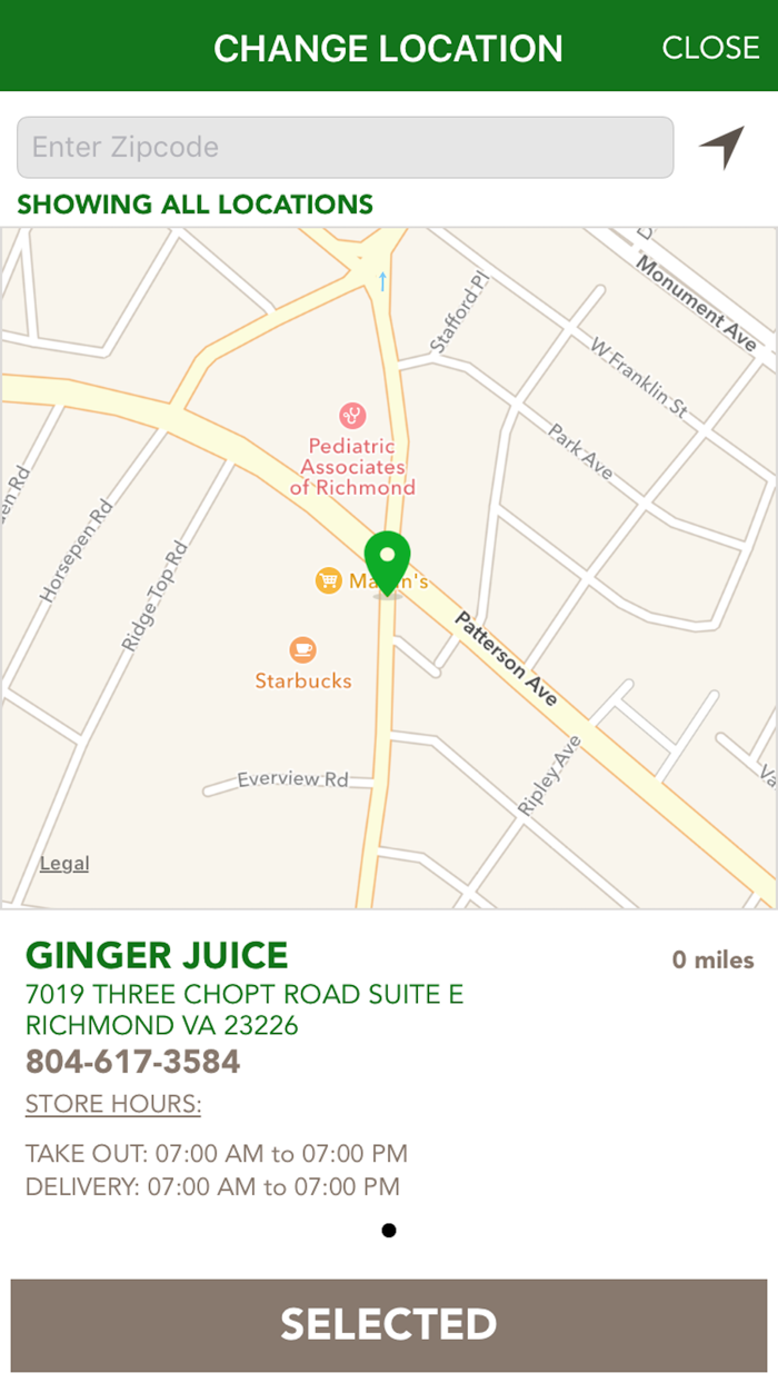 Ginger Juice Ordering
