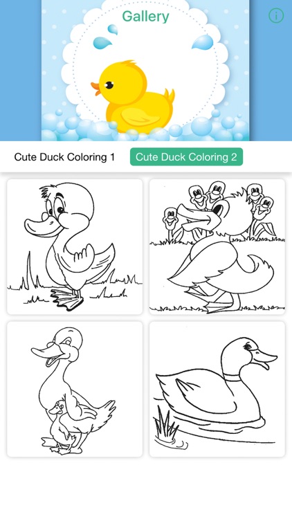 Cute Duck Coloring Drawing Book For Kids screenshot-3