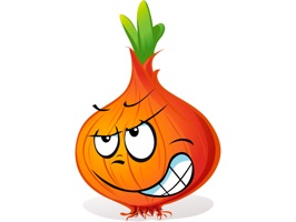 Funny stickers with onions will help you in communication