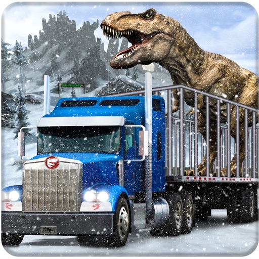 Snow Off Road Dino Truck Transport Simulation 2017 icon