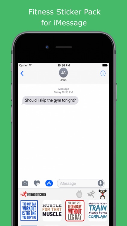 Fitness Sticker Pack for iMessage