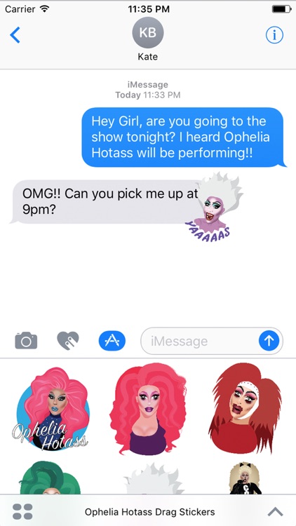 Ophelia Hotass Stickers