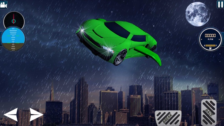 City Futuristic Flying car driving screenshot-3