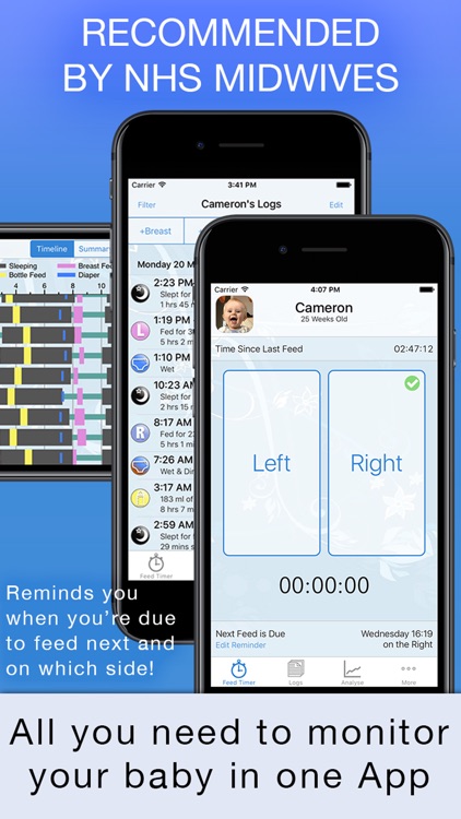 Baby Feed Timer, breastfeeding