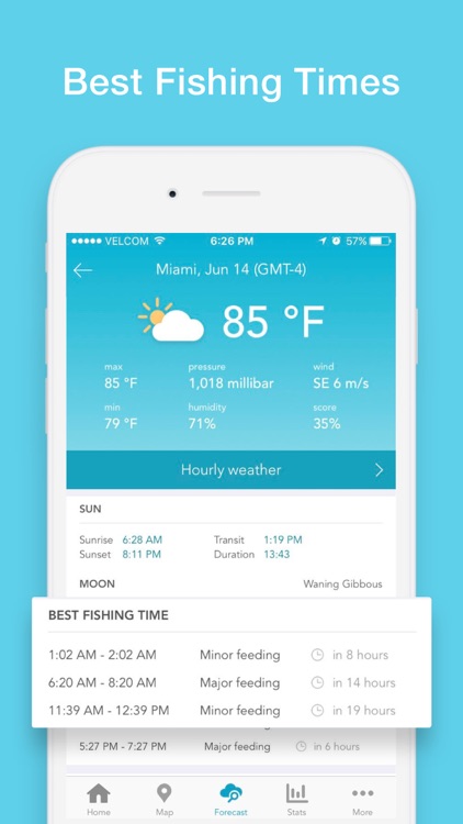 Fishbox - Fishing Forecast. Best Spots and Times