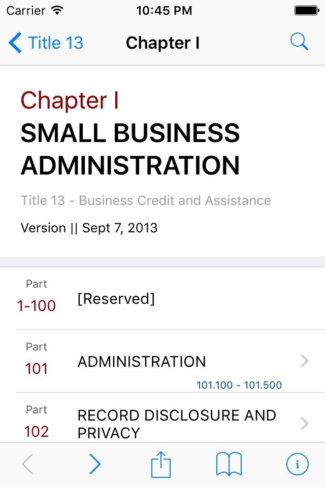 13 CFR - Business Credit and Assistance (LawStack) screenshot 2