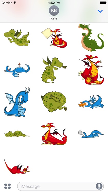 Cute Dragon Sticker for iMessage