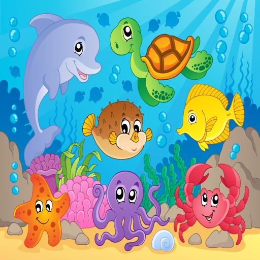 Sea Animals Puzzle Toddlers Learning Games Icon