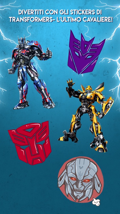 Stickers di Transformers - L'Ultimo Cavaliere