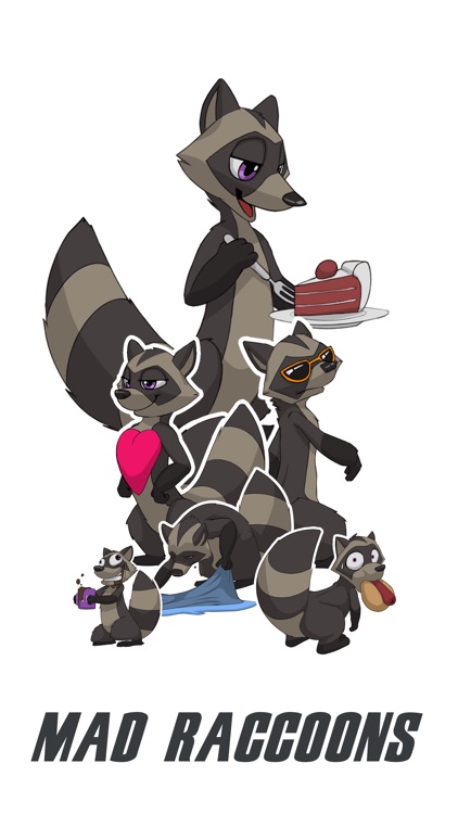 Mad Raccoons Stickers for iMessage