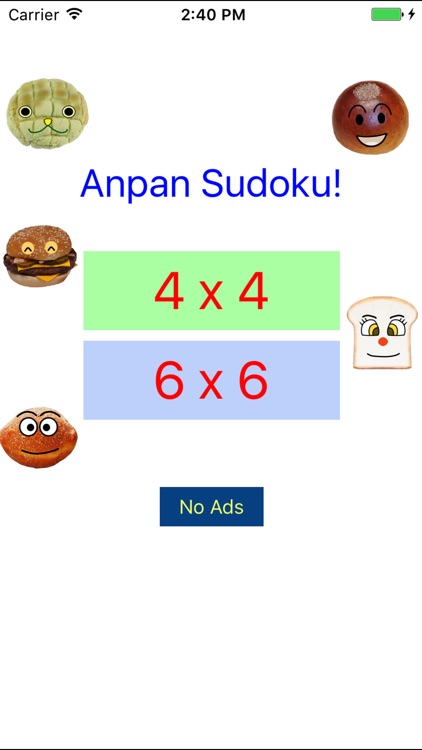 Anpan Bread Easy Sudoku 4x4,6x6,7x7