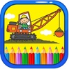 Monster Coloring Book Games Free Crane Truck