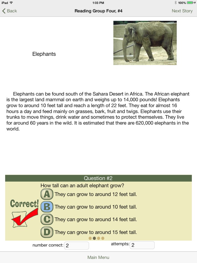 Reading Comprehension: Animals, Grades 3-4(圖2)-速報App