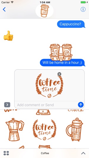 Coffee time! iMessage stickers(圖4)-速報App