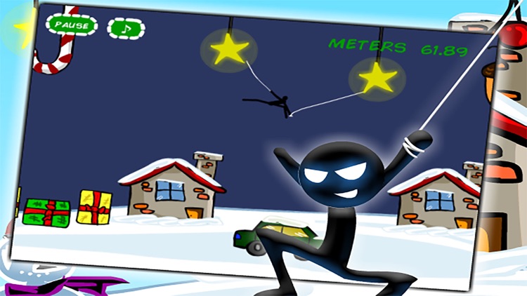 Stickman Christmas Adventure - Tap to Fly