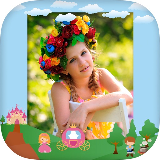 Princess frames for girls – kids photo album iOS App