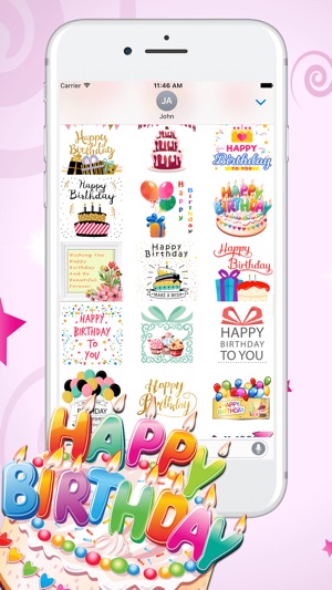 Happy Birthday Greetings Emoji Stickers